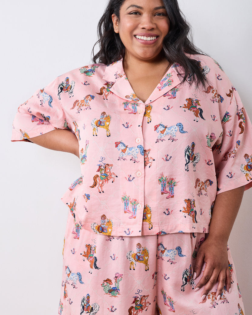 Cowgirl Chic - Petite Eco Satin Wildest Dreams Set - Desert Sky