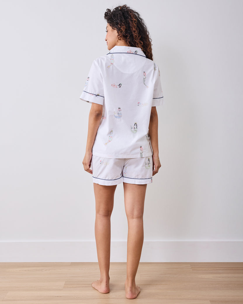 Daughters of Triton - Short PJ Set - Cloud - Printfresh