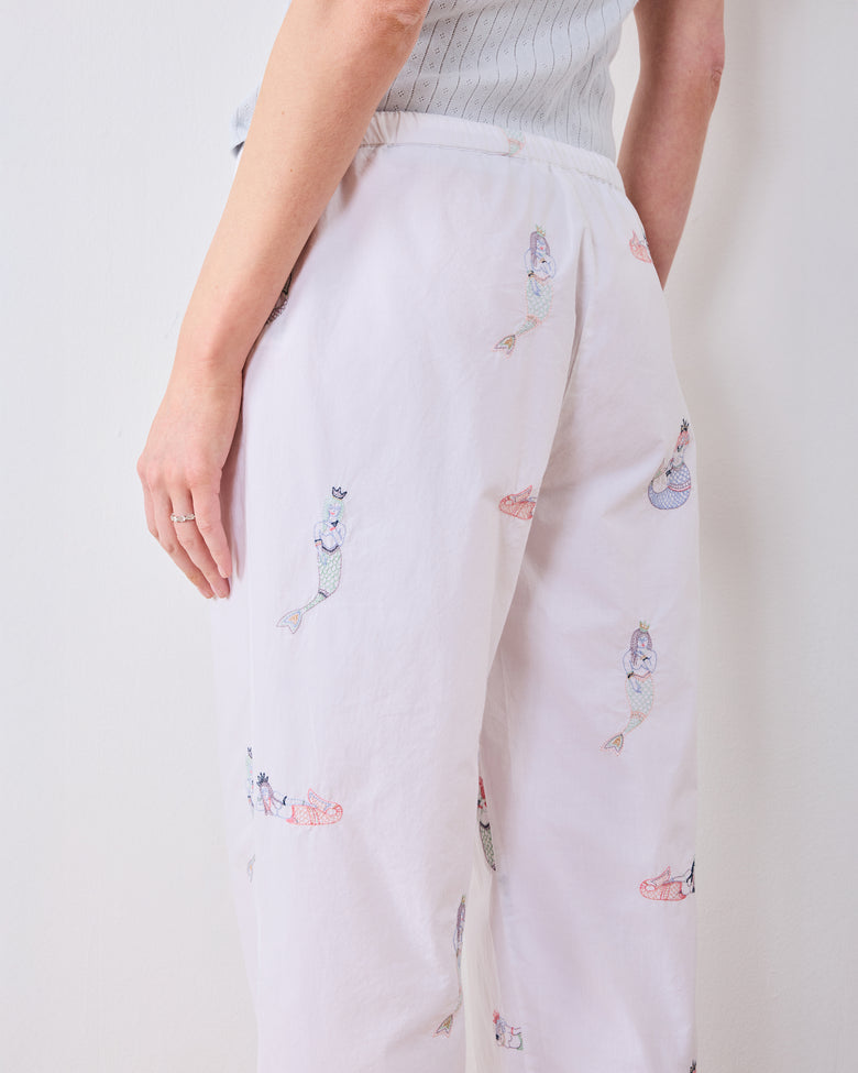 Daughters of Triton - Cocktail Napkins Set of 4 - Natural Linen - Printfresh