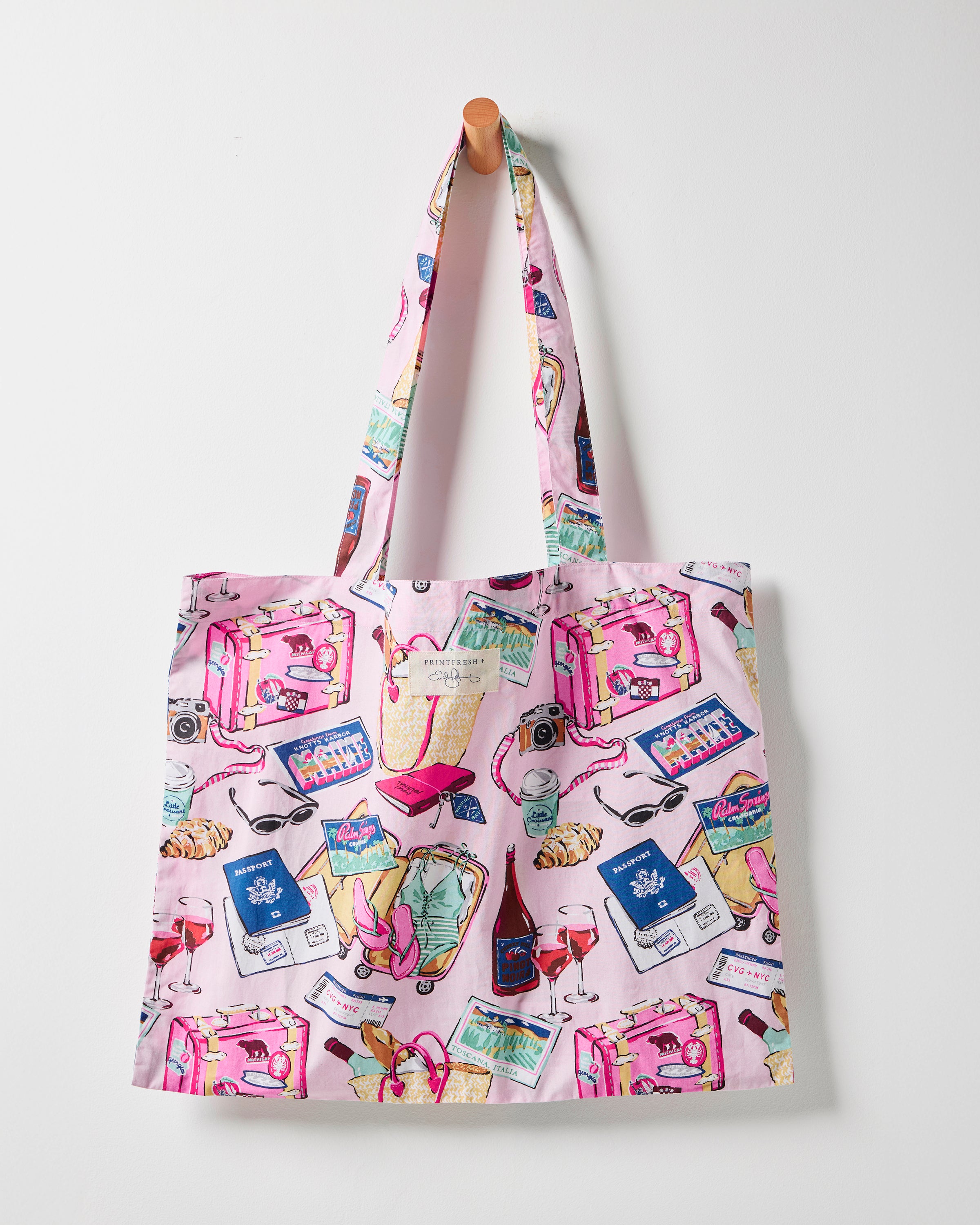 Emotional Baggage - Go to Tote - Happy Place Pink – Printfresh