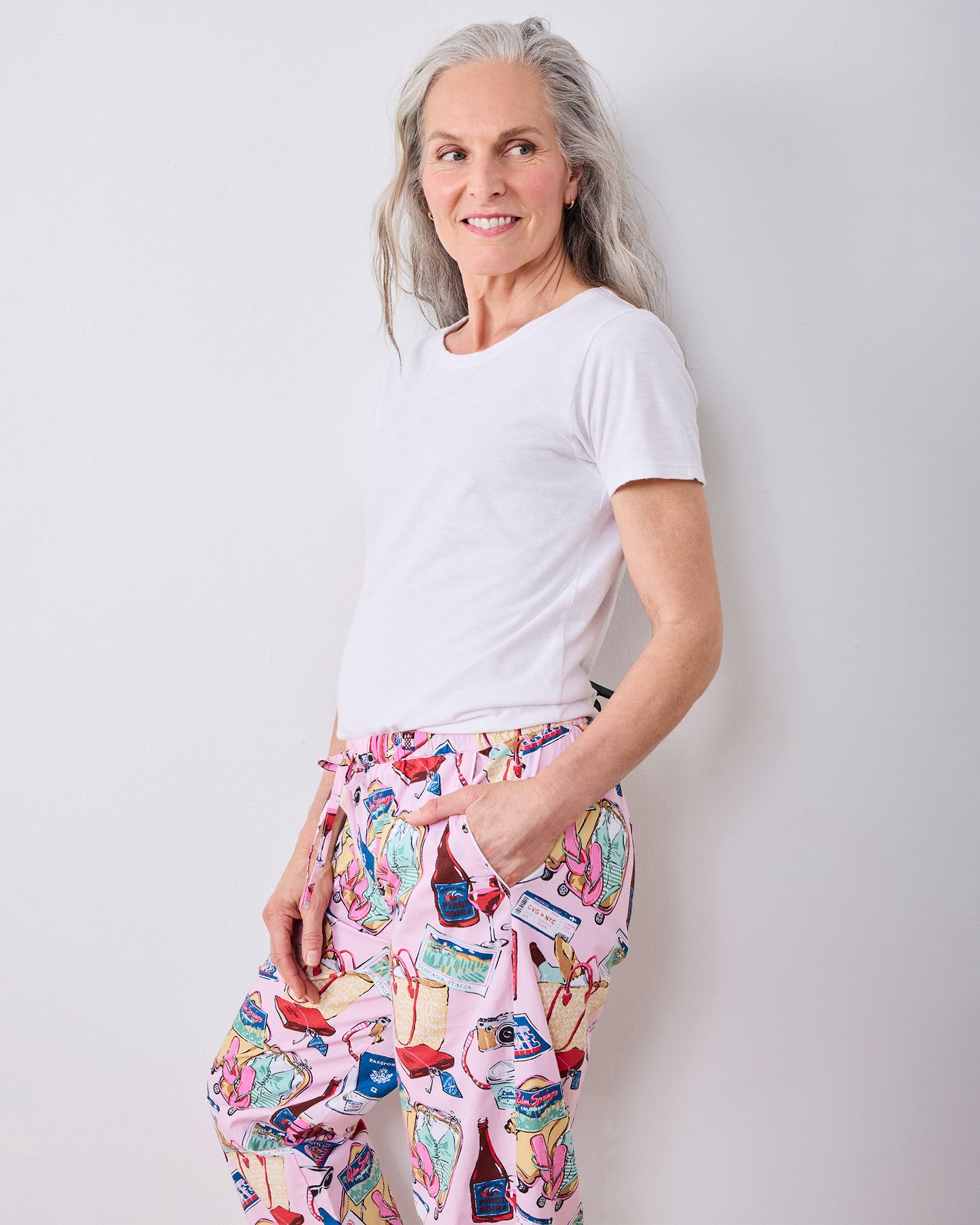 Emotional Baggage - Petite PJ Pants - Happy Place Pink