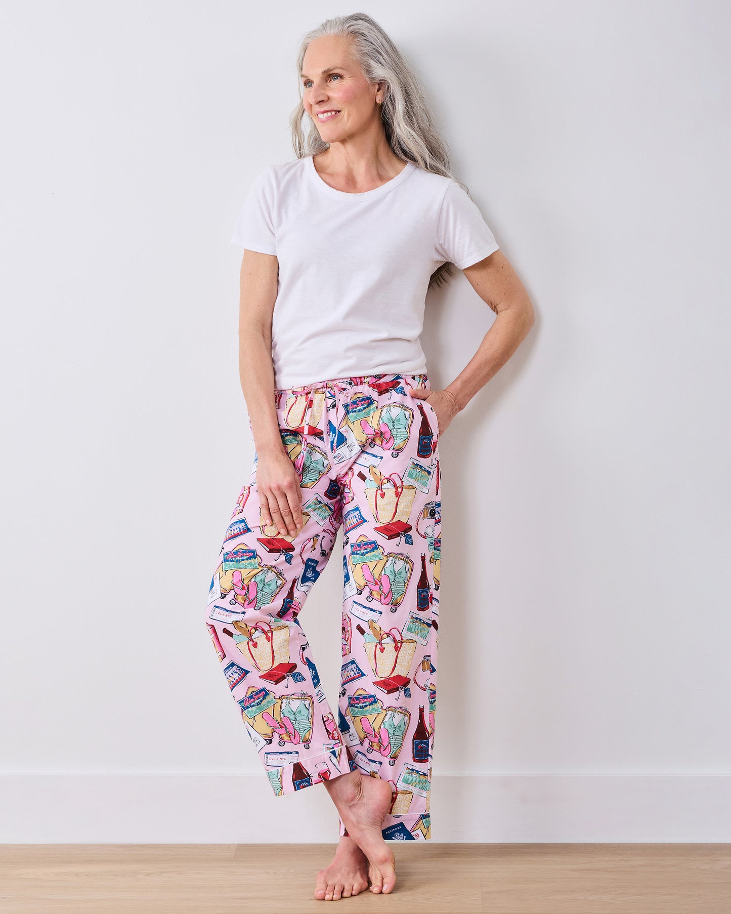 Emotional Baggage - Petite PJ Pants - Happy Place Pink