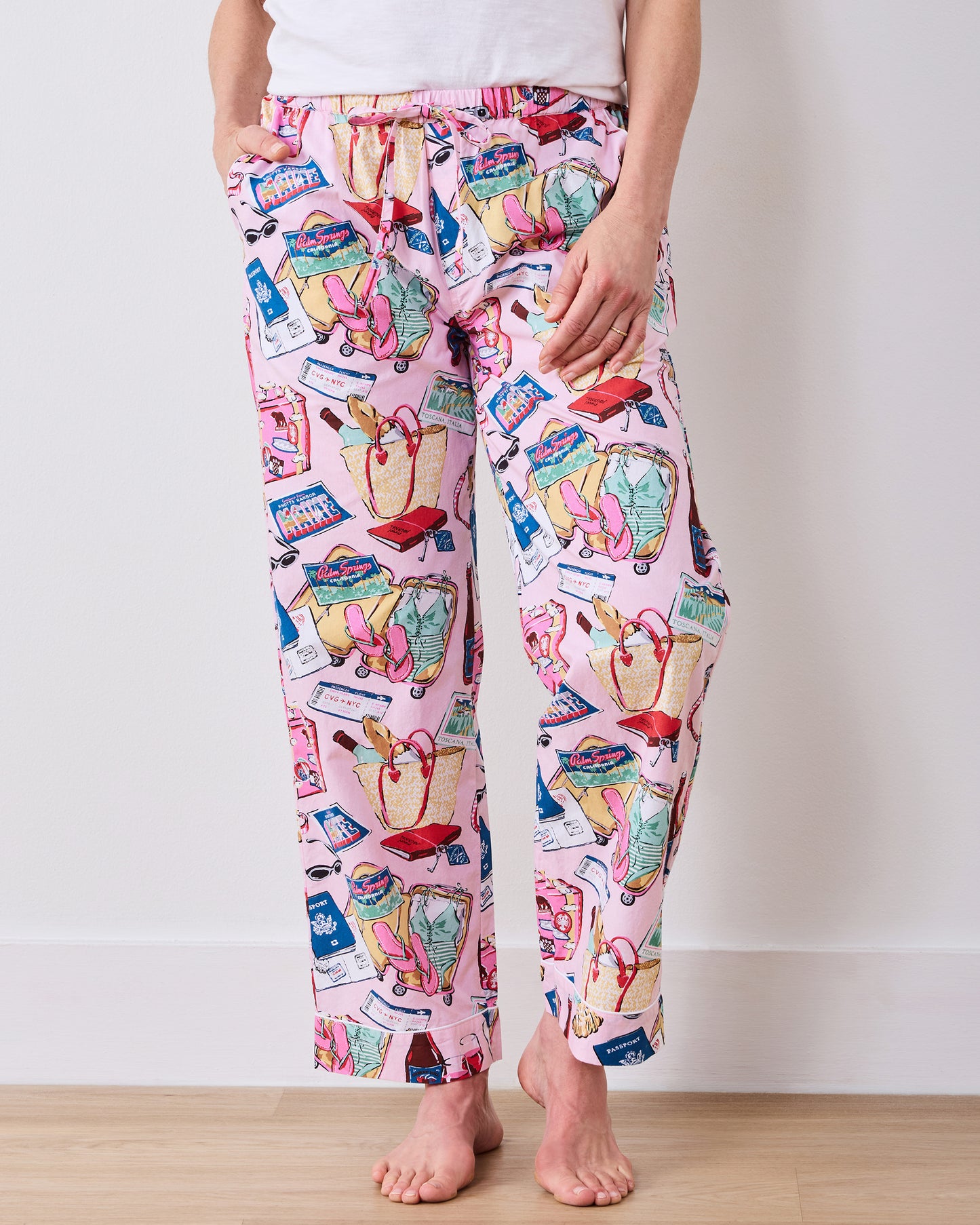 Emotional Baggage - Petite PJ Pants - Happy Place Pink