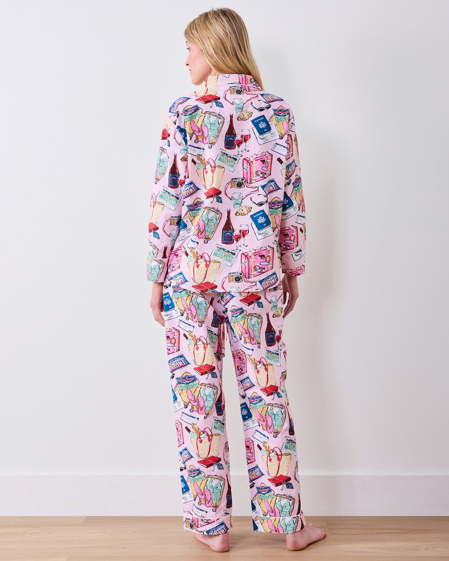 Emotional Baggage - Tall Long PJ Set - Happy Place Pink