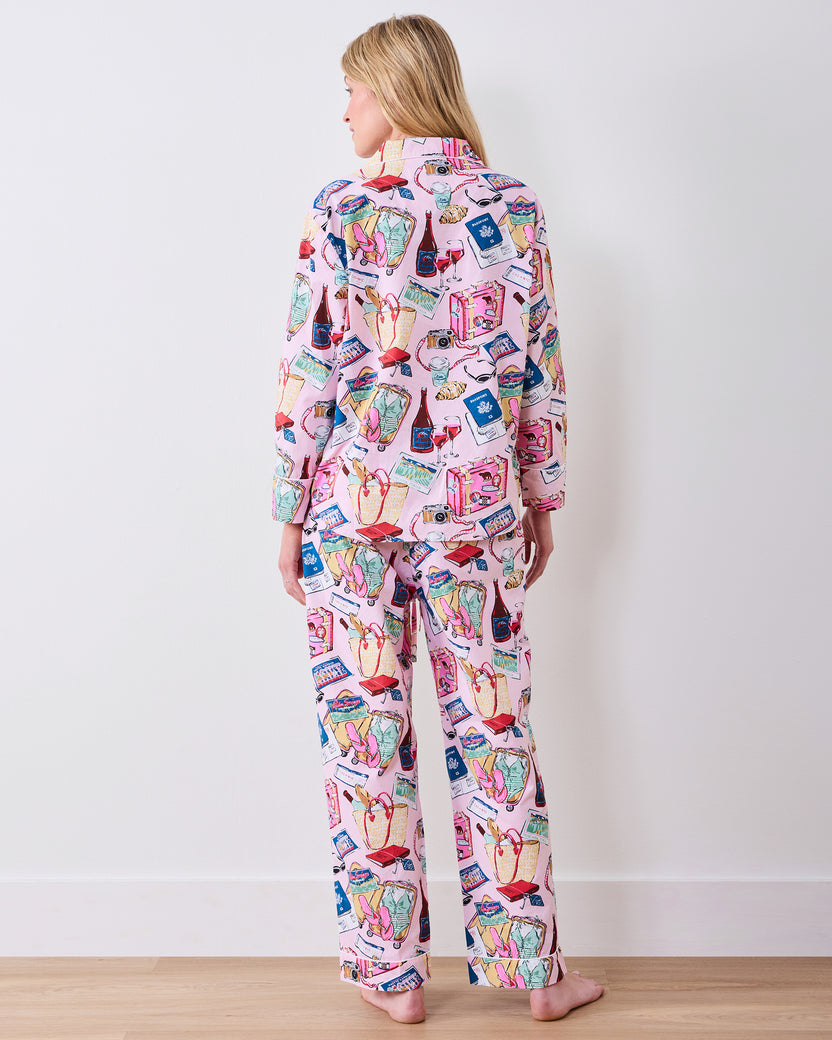 Emotional Baggage - Tall Long PJ Set - Happy Place Pink