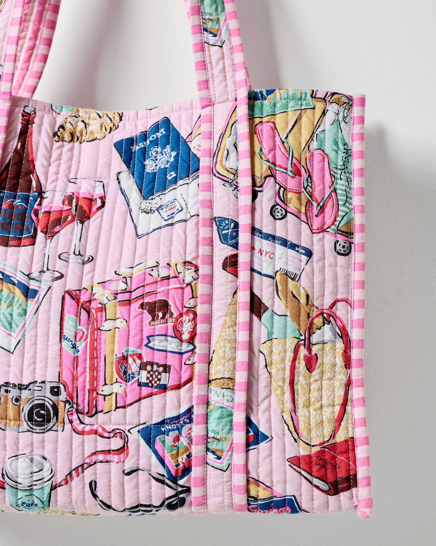 Emotional Baggage - Petite Traveler Tote - Happy Place Pink
