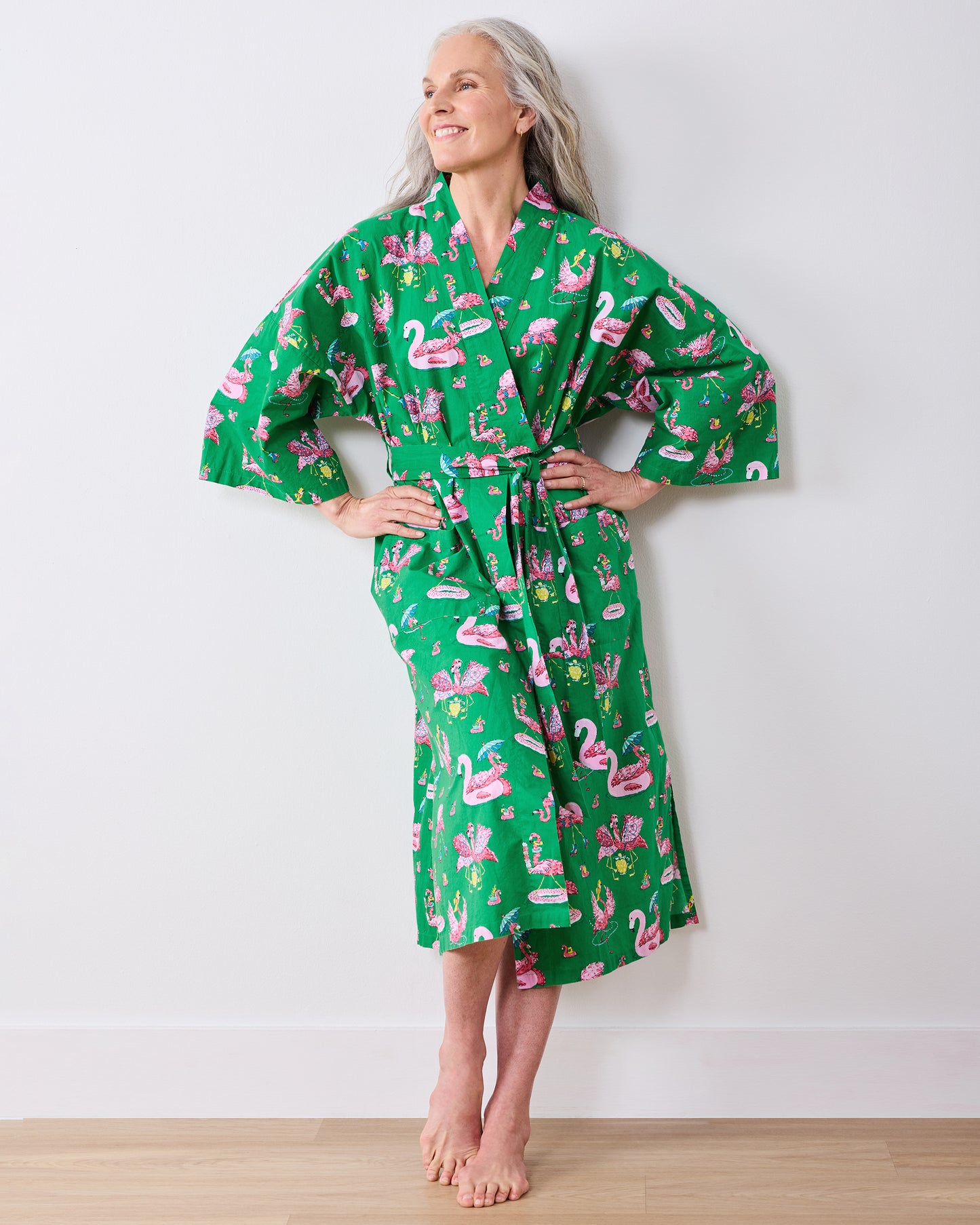 Flock Party - Long Robe - Palm Frond