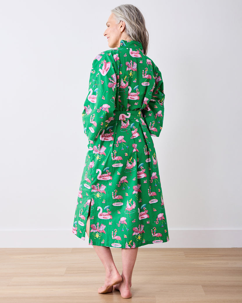 Flock Party - Long Robe - Palm Frond