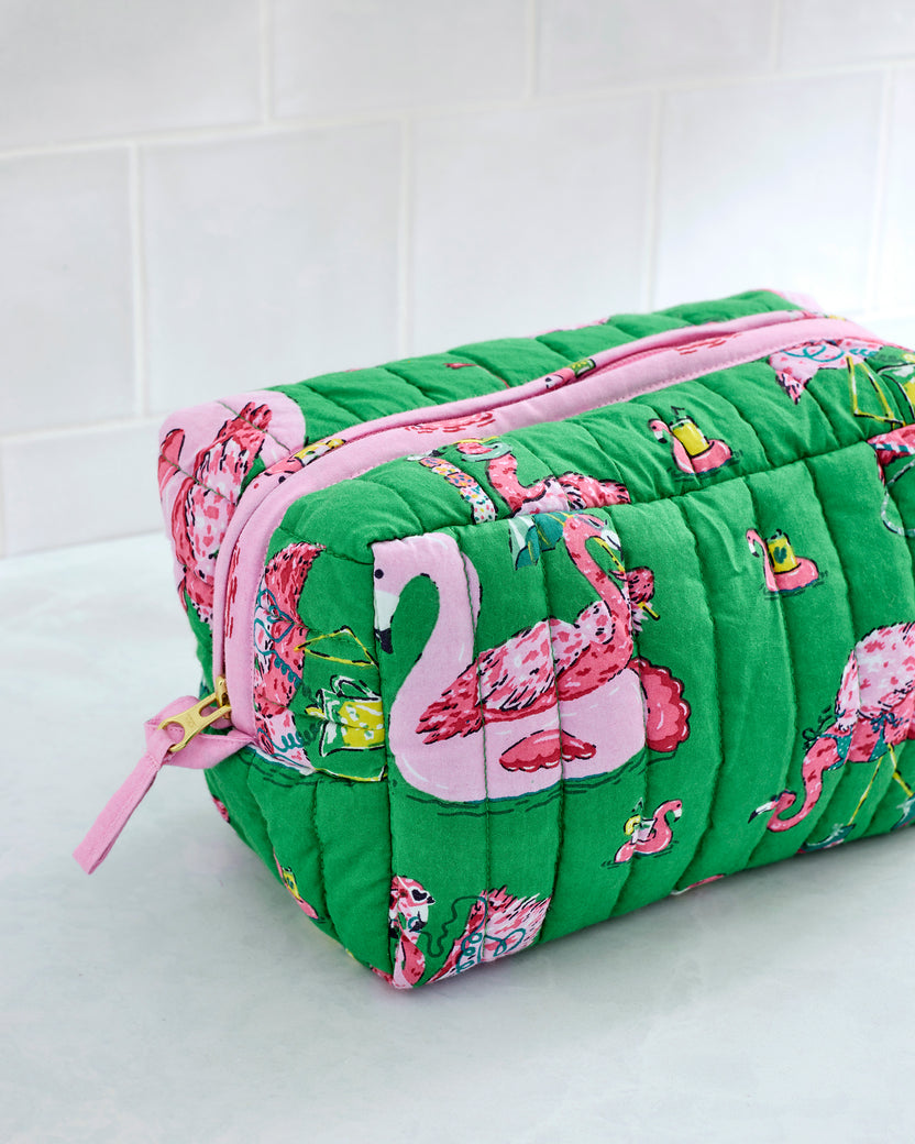 Flock Party - Three’s Best Pouch Set - Palm Frond
