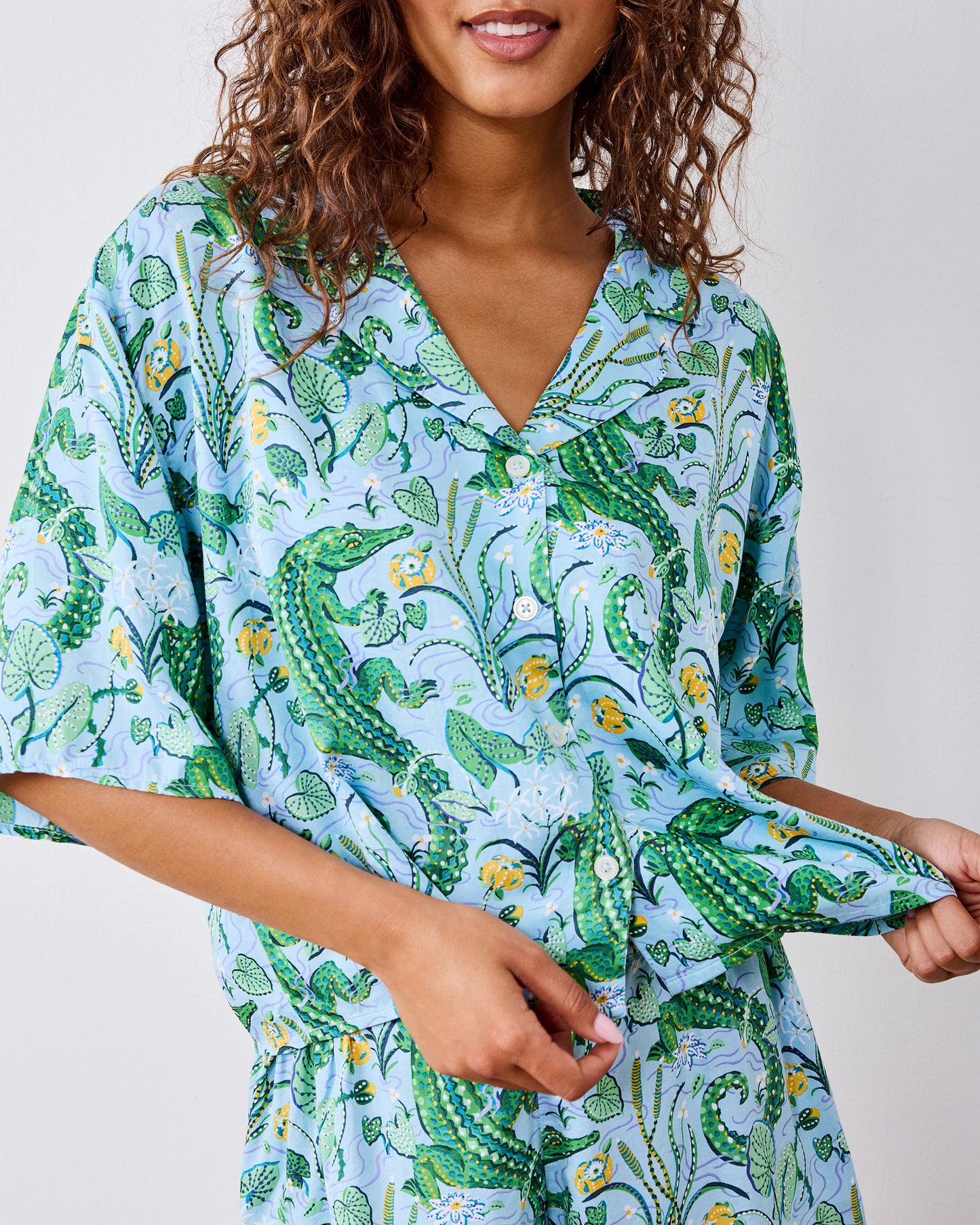 Gator Grove - Eco Satin Sweet Dreams Set - Blue Lagoon
