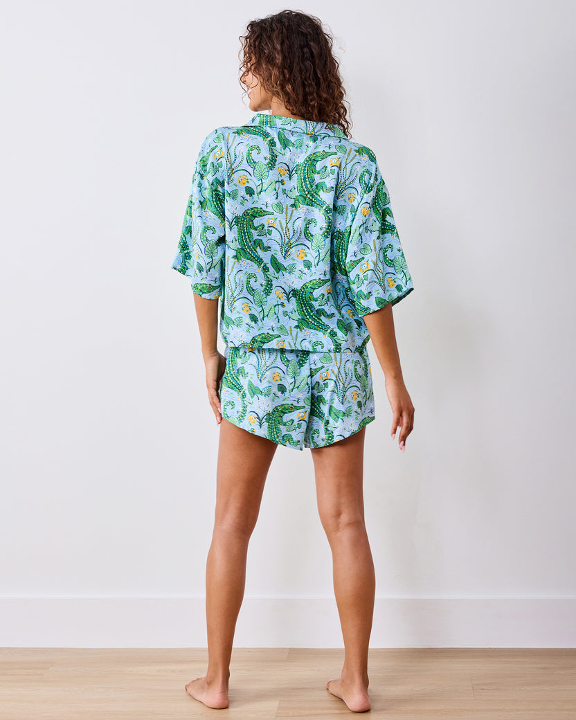 Gator Grove - Eco Satin Sweet Dreams Set - Blue Lagoon