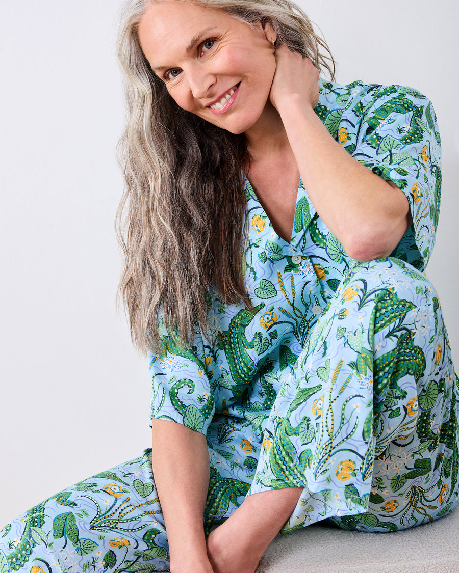 Gator Grove - Tall Eco Satin Wildest Dreams Set - Blue Lagoon