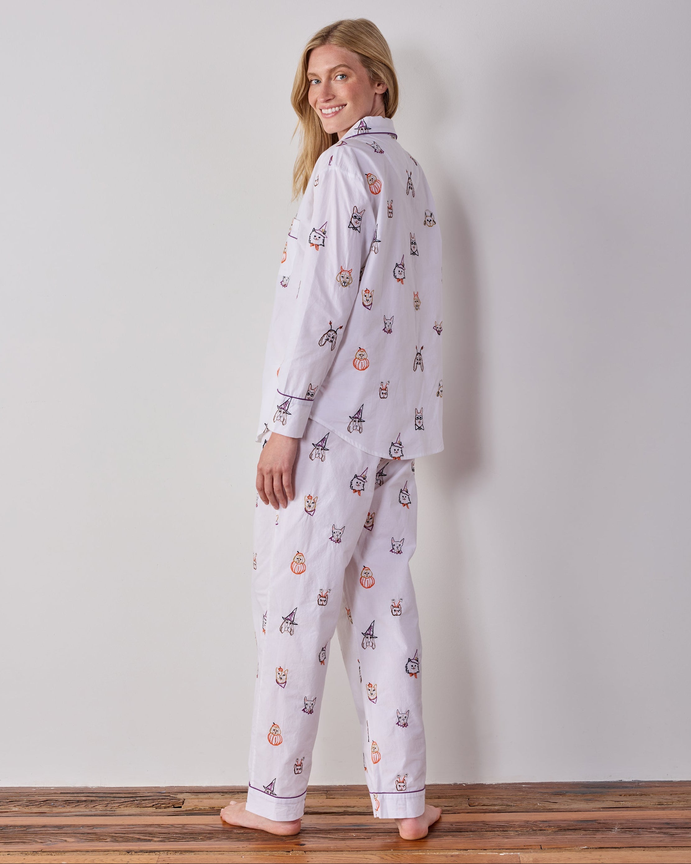 Halloween Hounds - Long PJ Set - Cloud – Printfresh