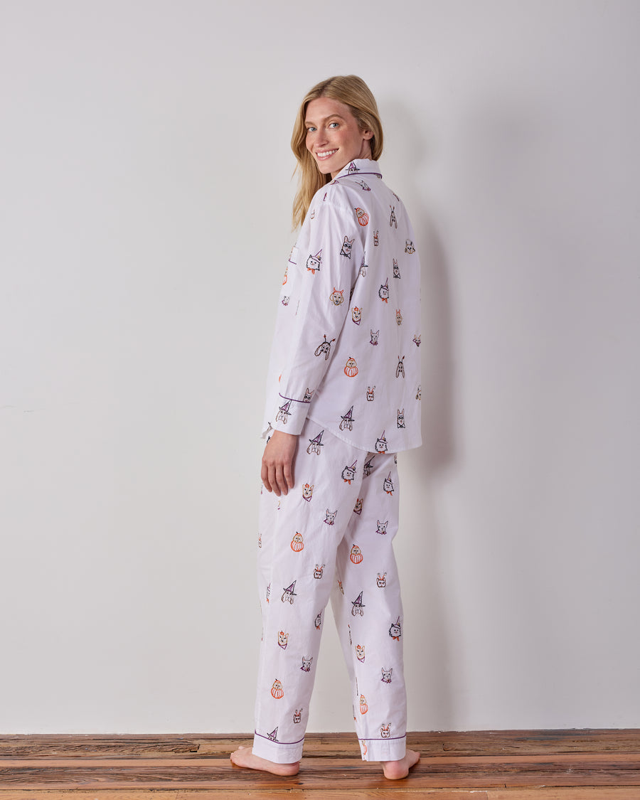 Halloween Hounds - Tall Long PJ Set - Cloud