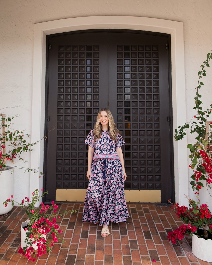 Harbor Honeysuckle - Carry on Set - Navy Shore - Printfresh