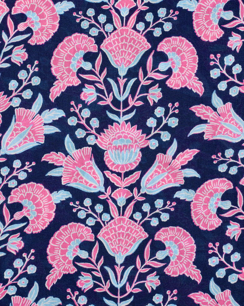 Harbor Honeysuckle - The Muse Dress - Navy Shore - Printfresh