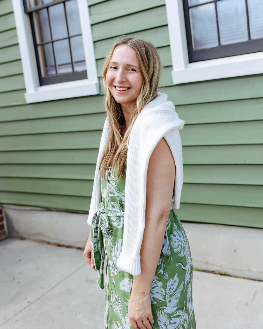 Heron Landing - Alma Dress - Olive Grove