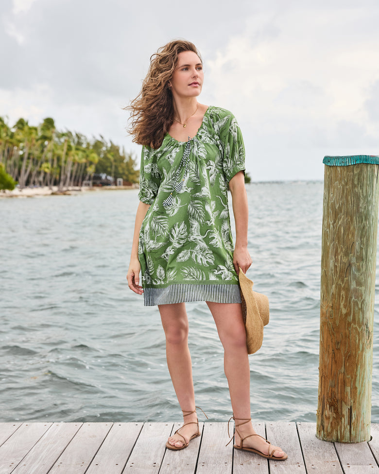 olive green summer dress Organic Cotton Annie Dress in | Women's XS | Orange