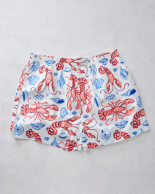 Lobster Landing - Men's Boxer - Cloud - Printfresh