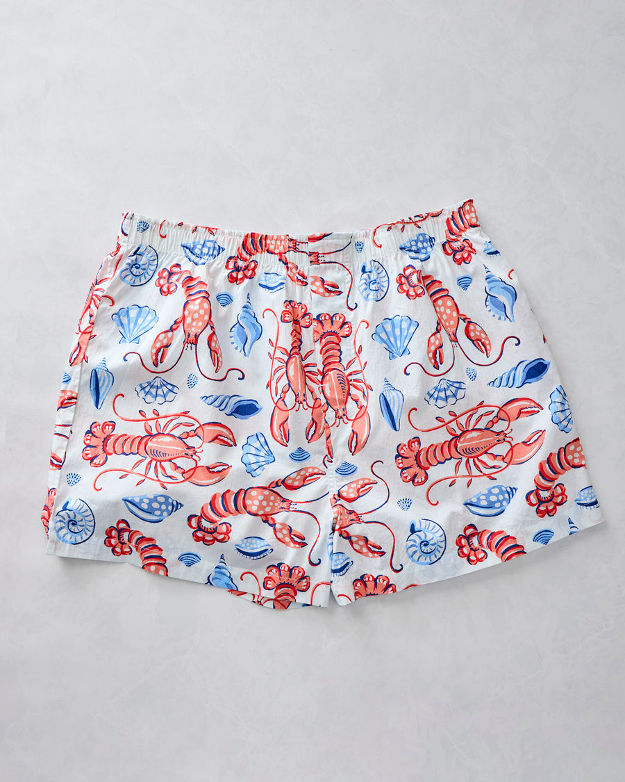 Lobster Landing - Men's Boxer - Cloud - Printfresh