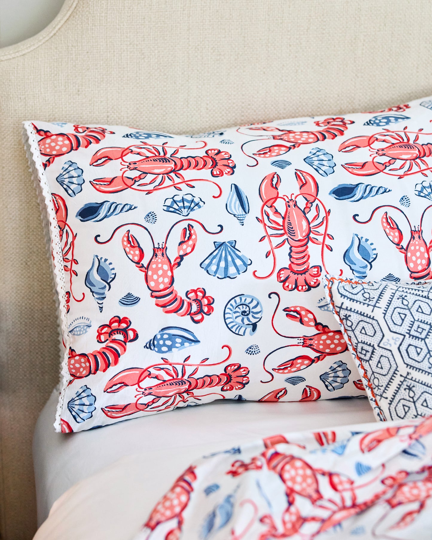 Lobster Landing - Pillowcase Set of 2 - Cloud - Printfresh