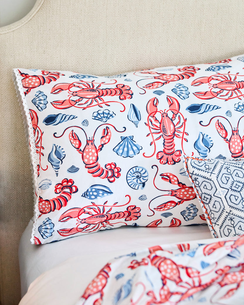 Lobster Landing - Pillowcase Set of 2 - Cloud - Printfresh