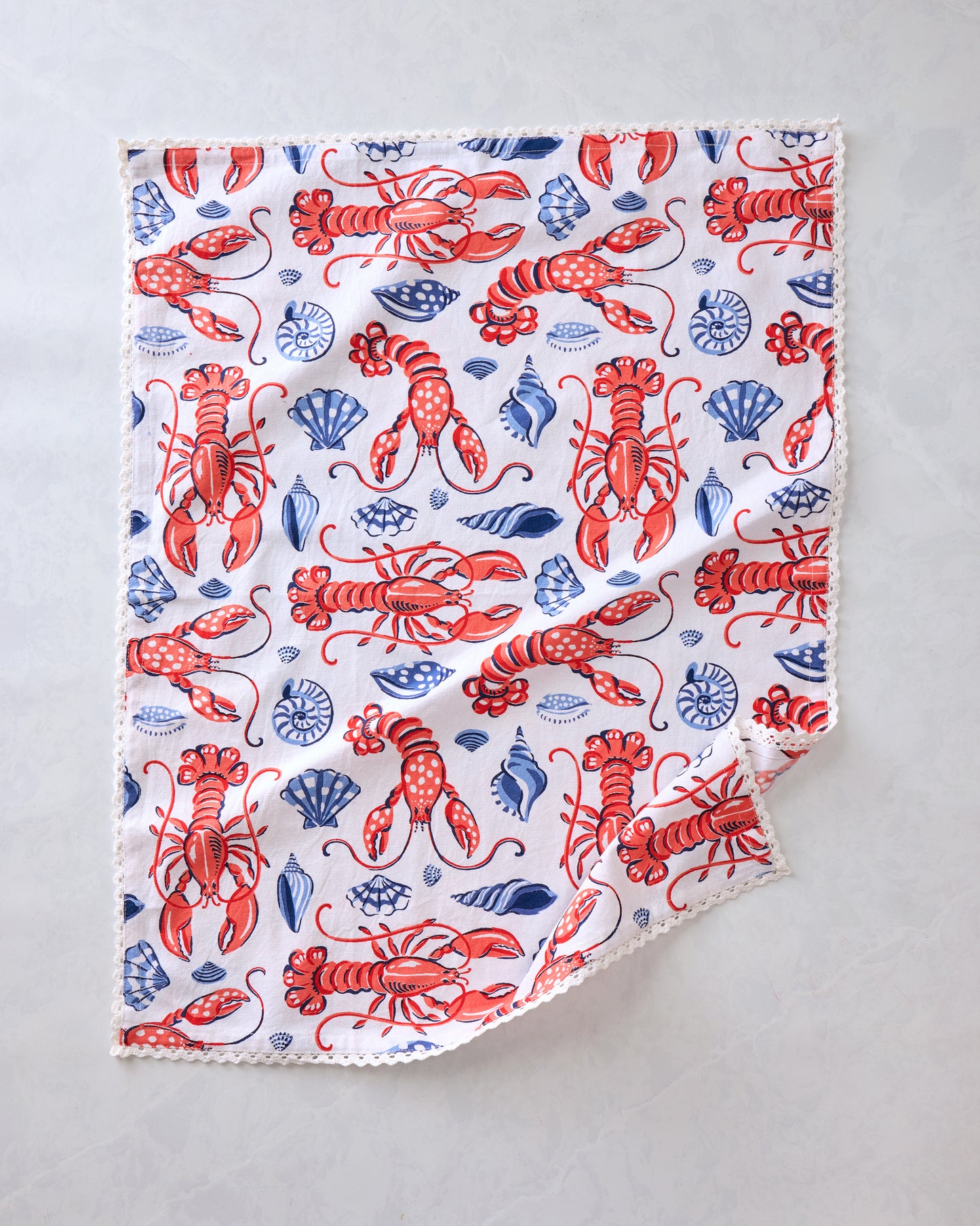 Lobster Landing - Hostess Kitchen Towels - Cloud - Printfresh