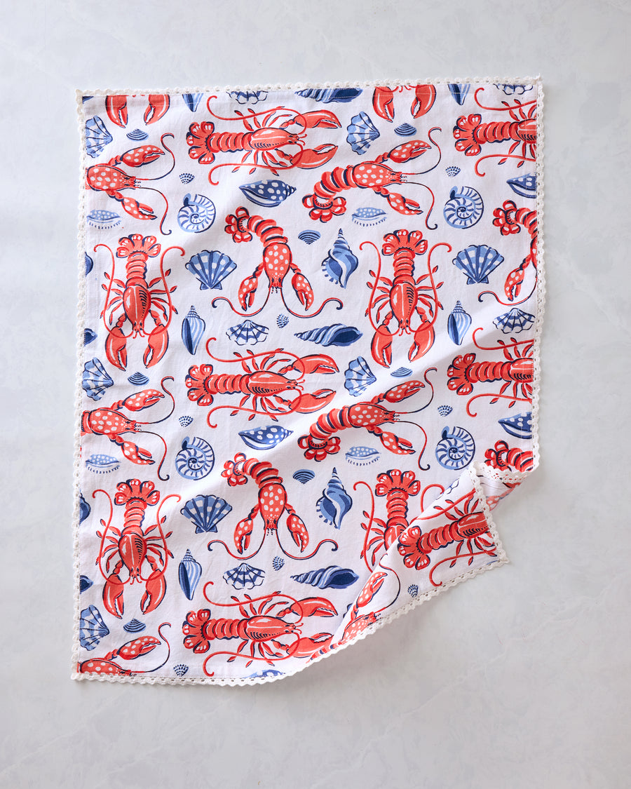Lobster Landing - Hostess Kitchen Towels - Cloud - Printfresh
