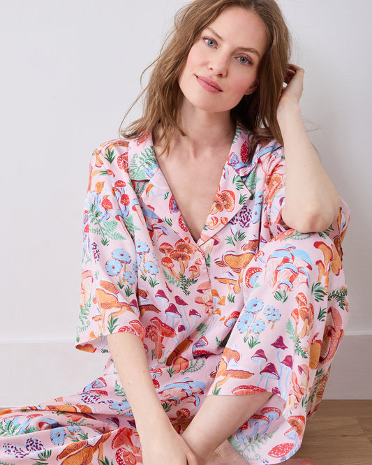 Mushroom Medley - Eco Satin Wildest Dreams Set - Blush - Printfresh