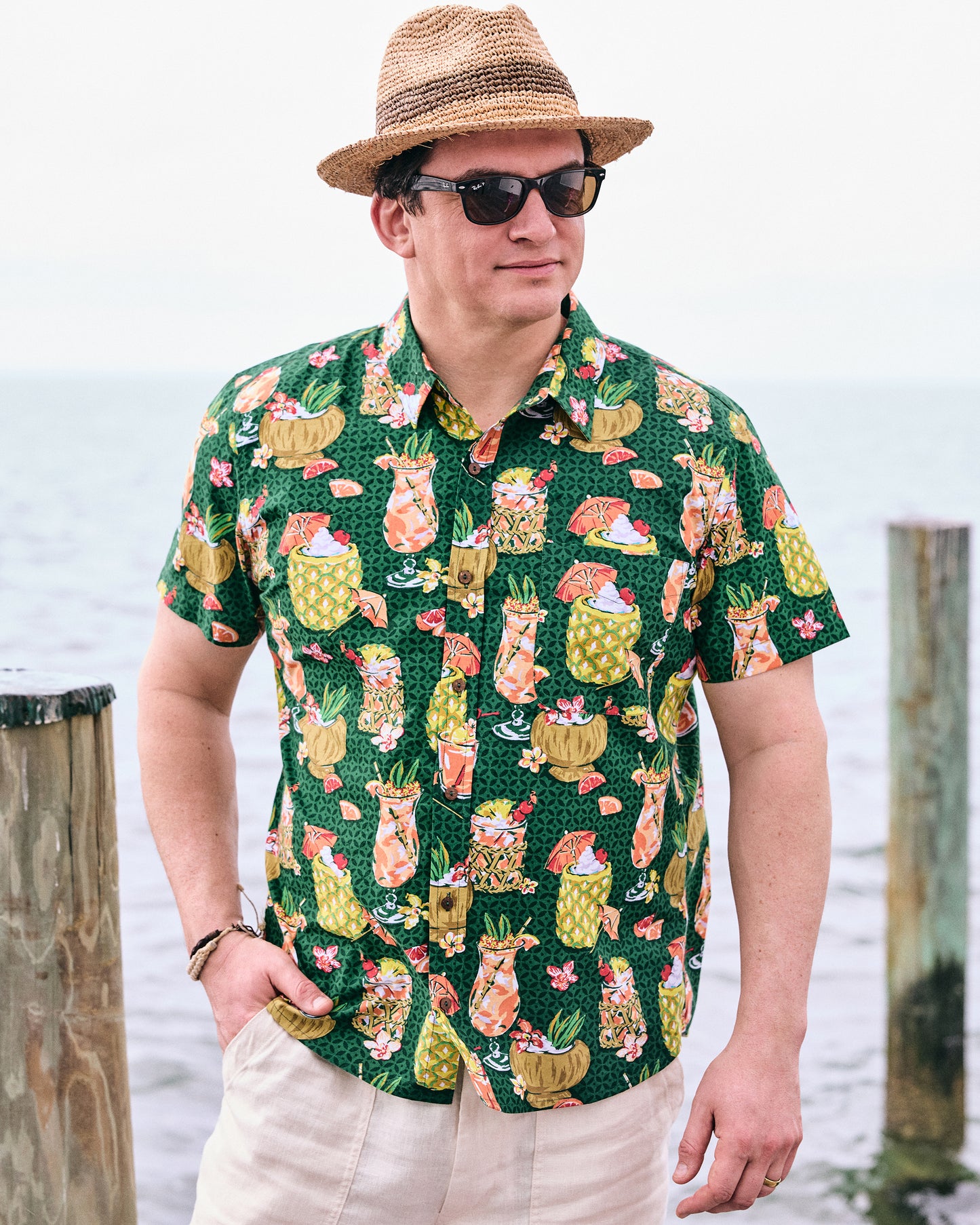 Paradise Punch - The Leo Shirt - Emerald Isle