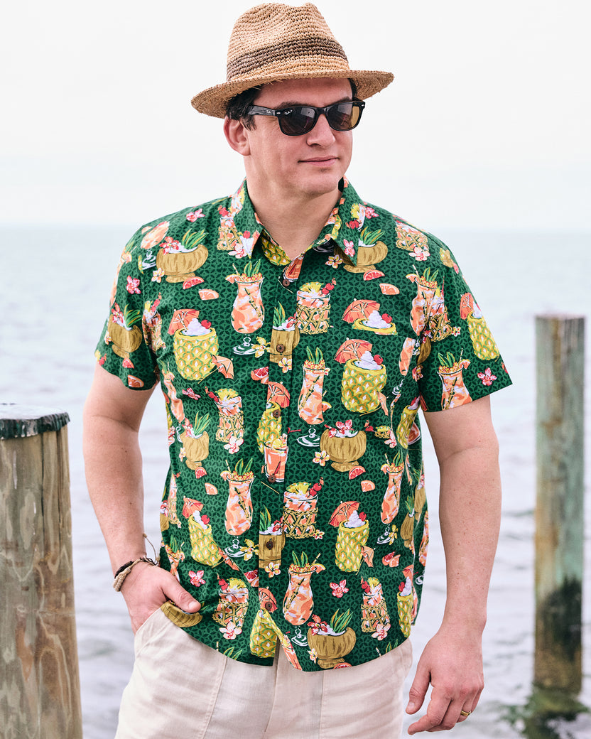 Paradise Punch - The Leo Shirt - Emerald Isle