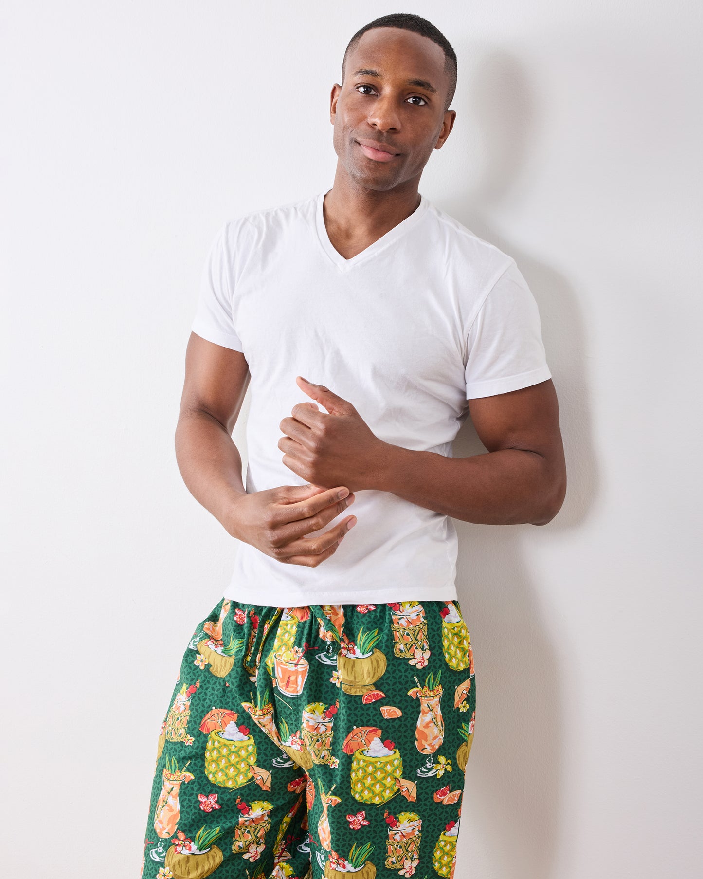 Paradise Punch - Men’s Long PJ Pants - Emerald Isle