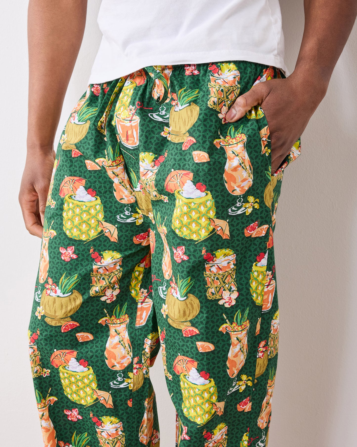 Paradise Punch - Men’s Long PJ Pants - Emerald Isle