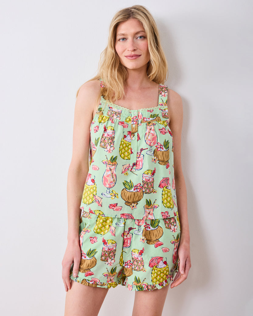 Paradise Punch - Back to Bed Short Set - Mojito