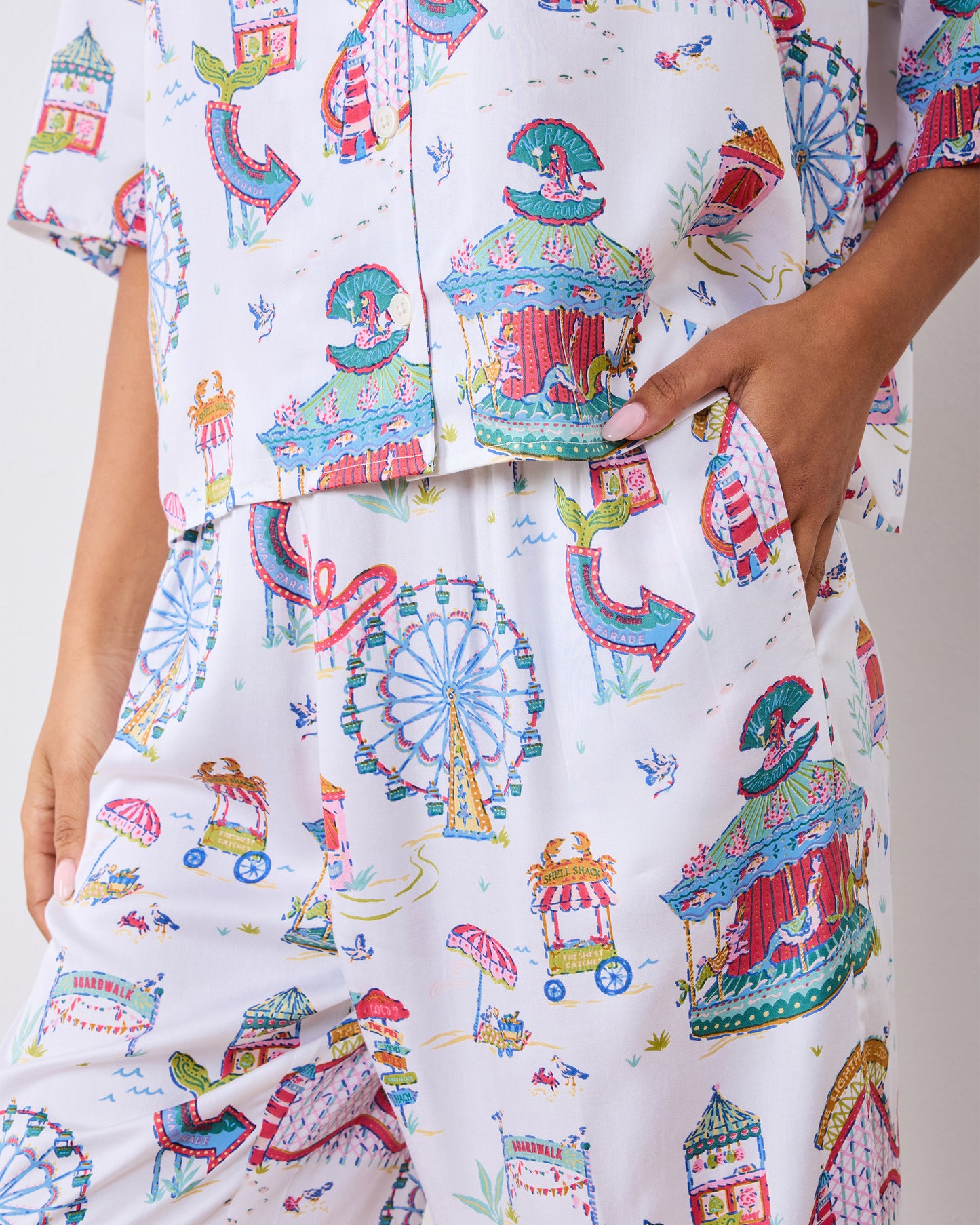 Seaside Rides - Eco Satin Wildest Dreams Set - Cloud - Printfresh