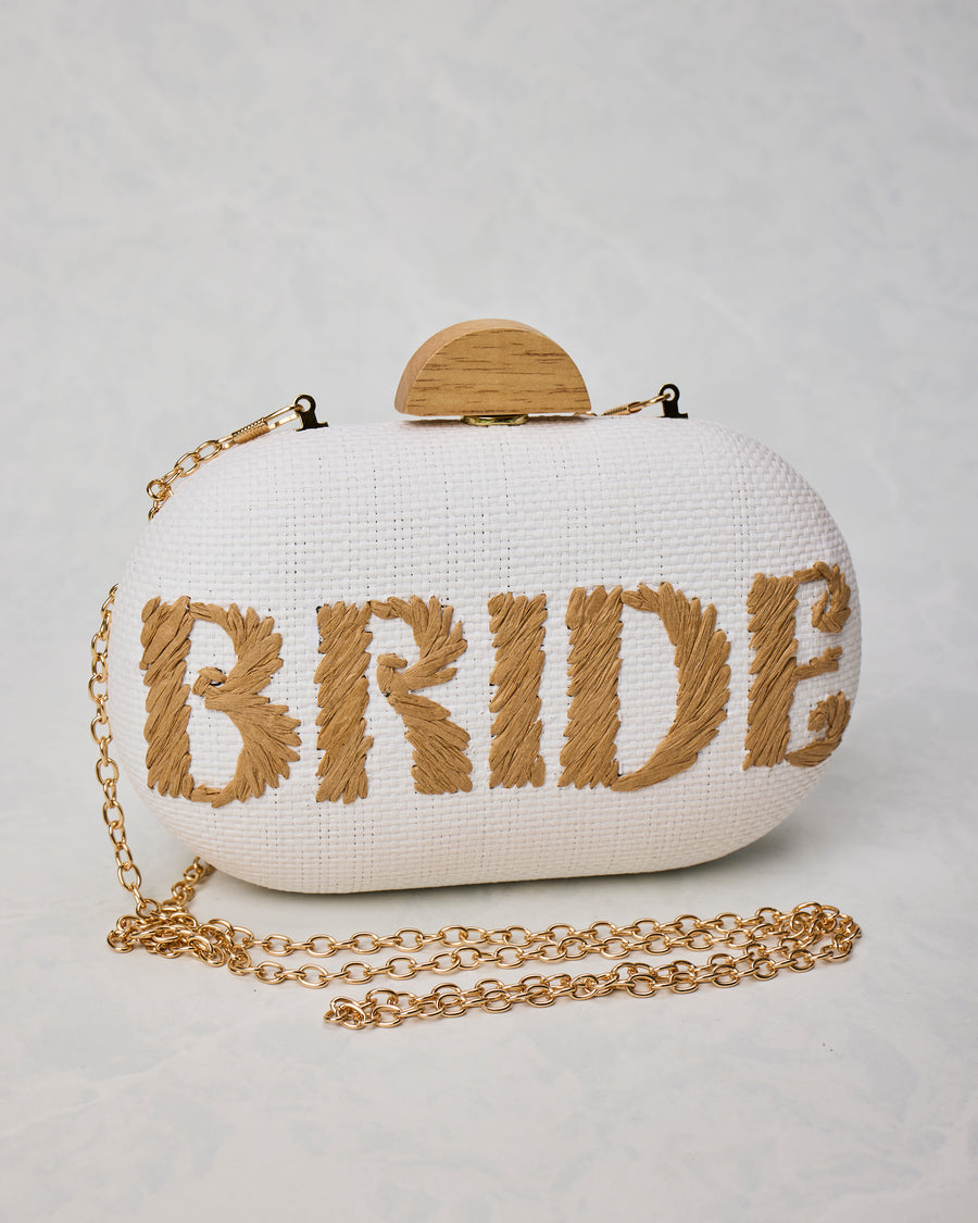White - Bride Clutch - Shiraleah