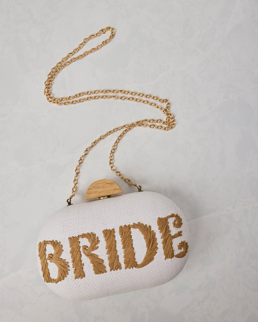 White - Bride Clutch - Shiraleah