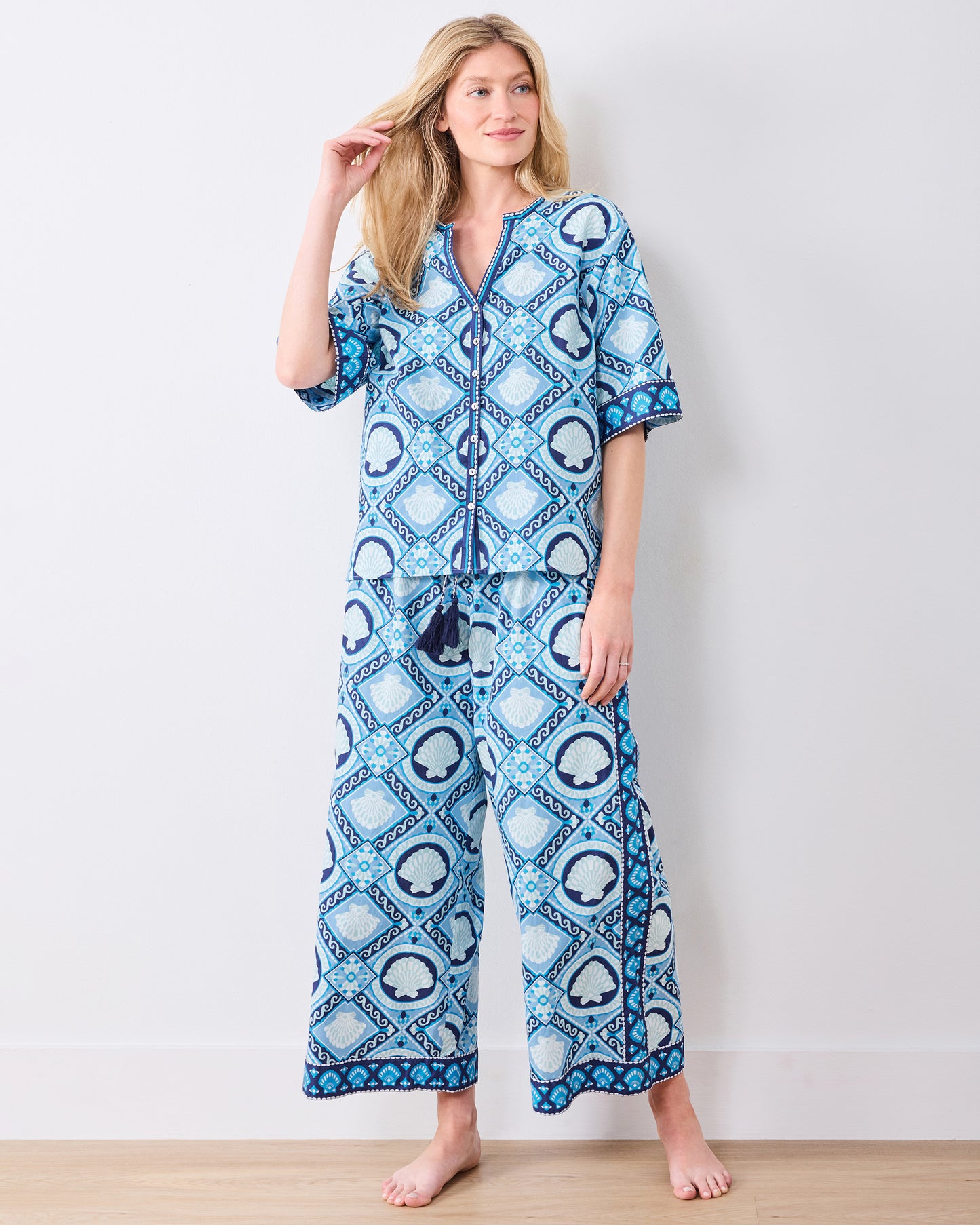 Tide & Tile - Nina Set - Seashell Blue - Printfresh