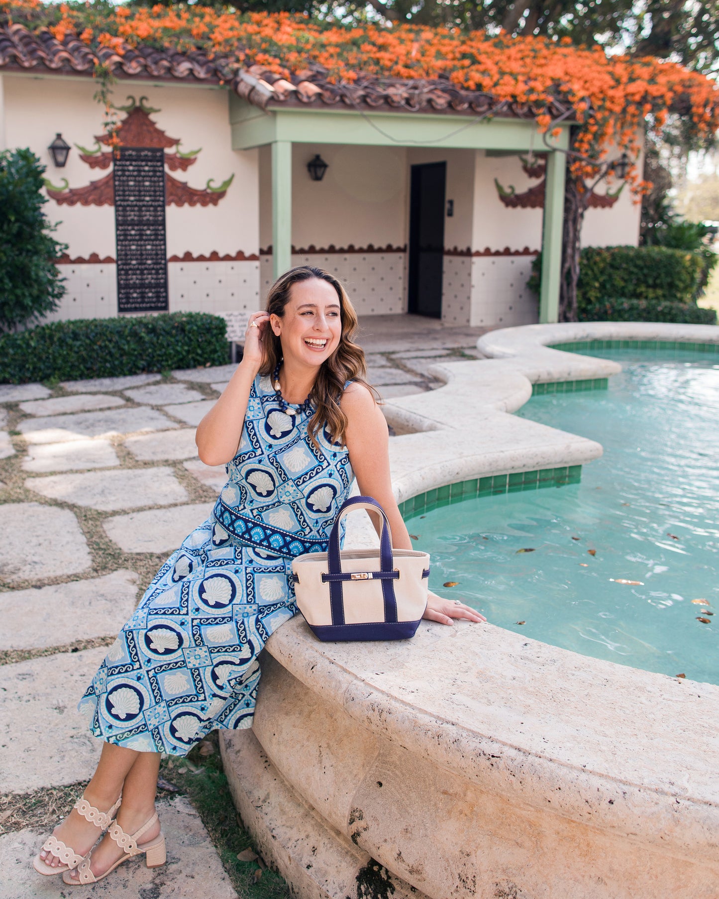 Tide & Tile - Riviera Set - Seashell Blue - Printfresh