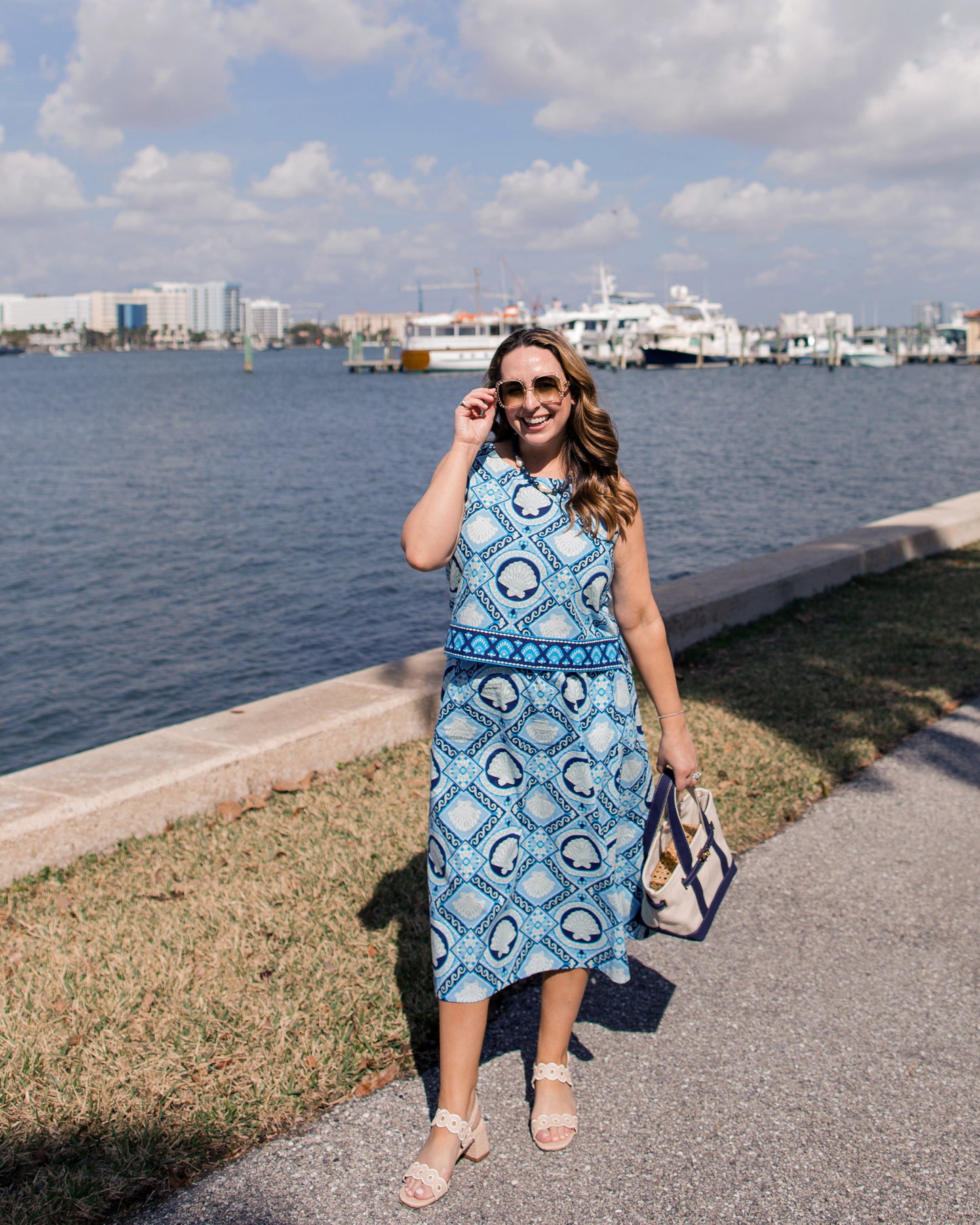 Tide & Tile - Riviera Set - Seashell Blue - Printfresh