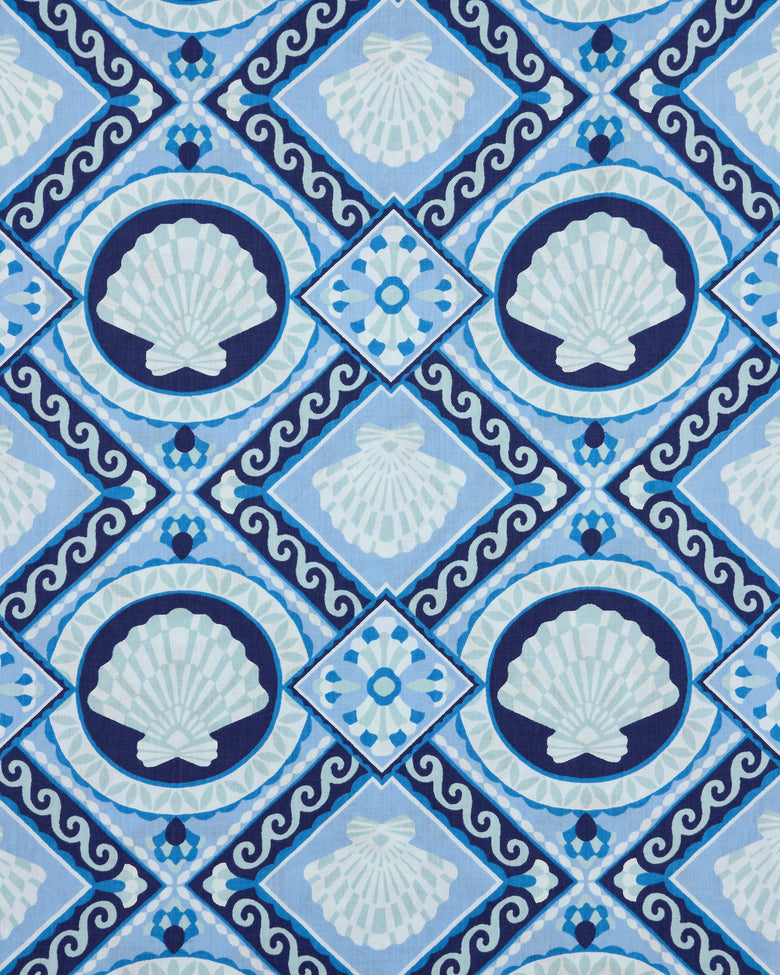 Tide & Tile - Frida Dress - Seashell Blue - Printfresh