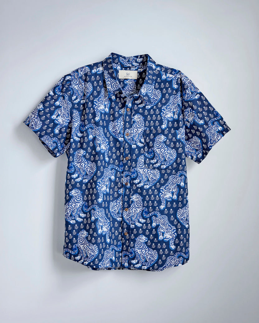 Tiger Queen - The Leo Shirt - Indigo