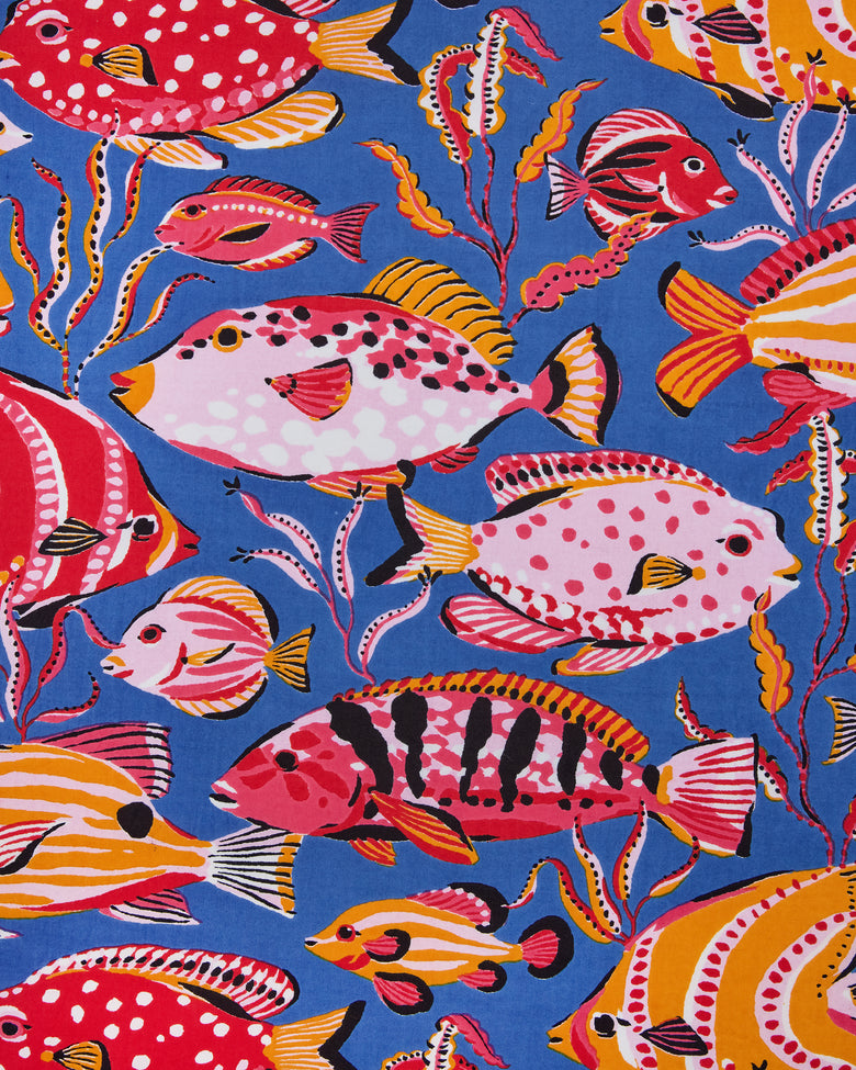 Tropical Fish - Short PJ Set - Sapphire Lagoon - Printfresh