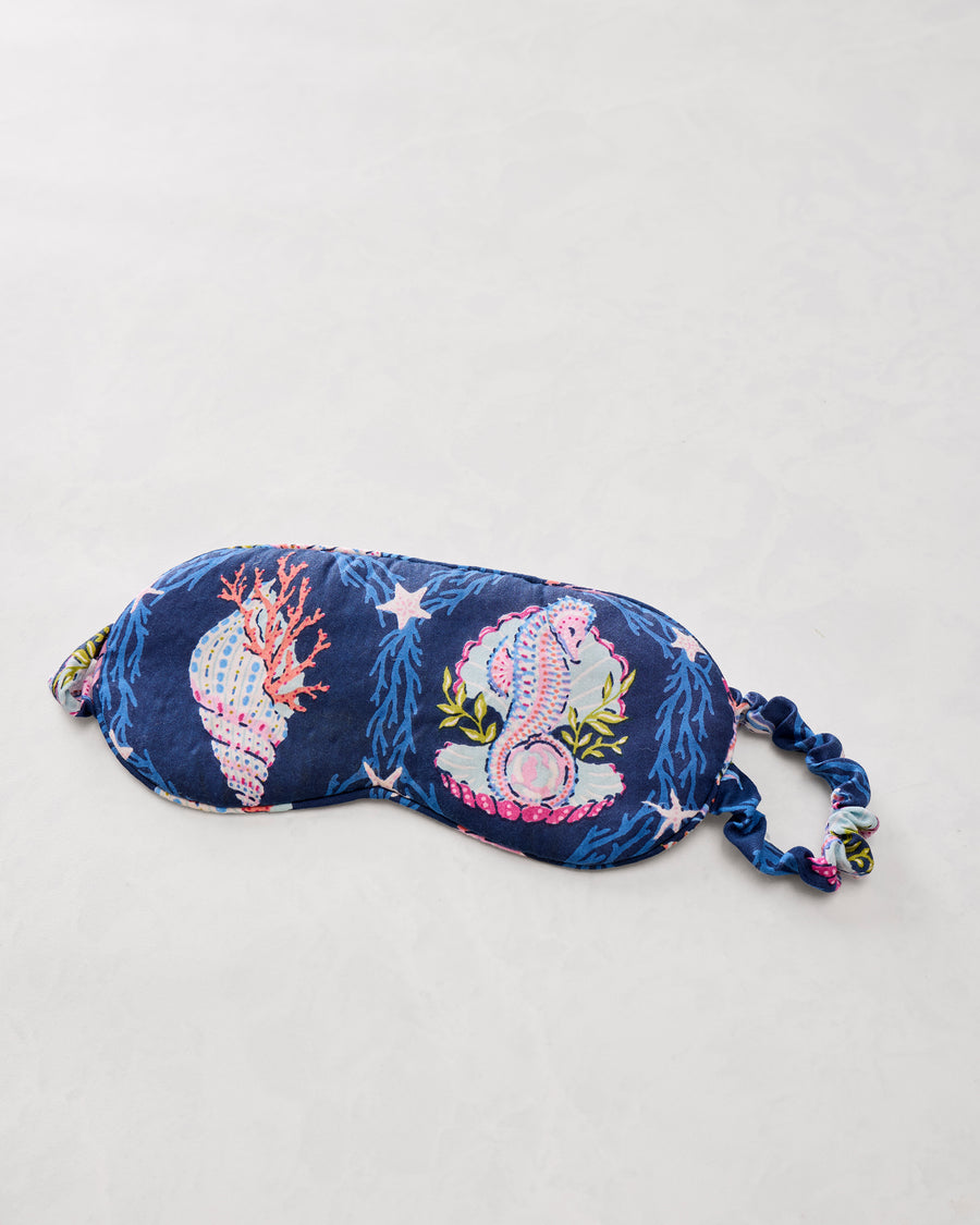 Underwater Enchantment - Eco Satin Eyemask - Navy - Printfresh