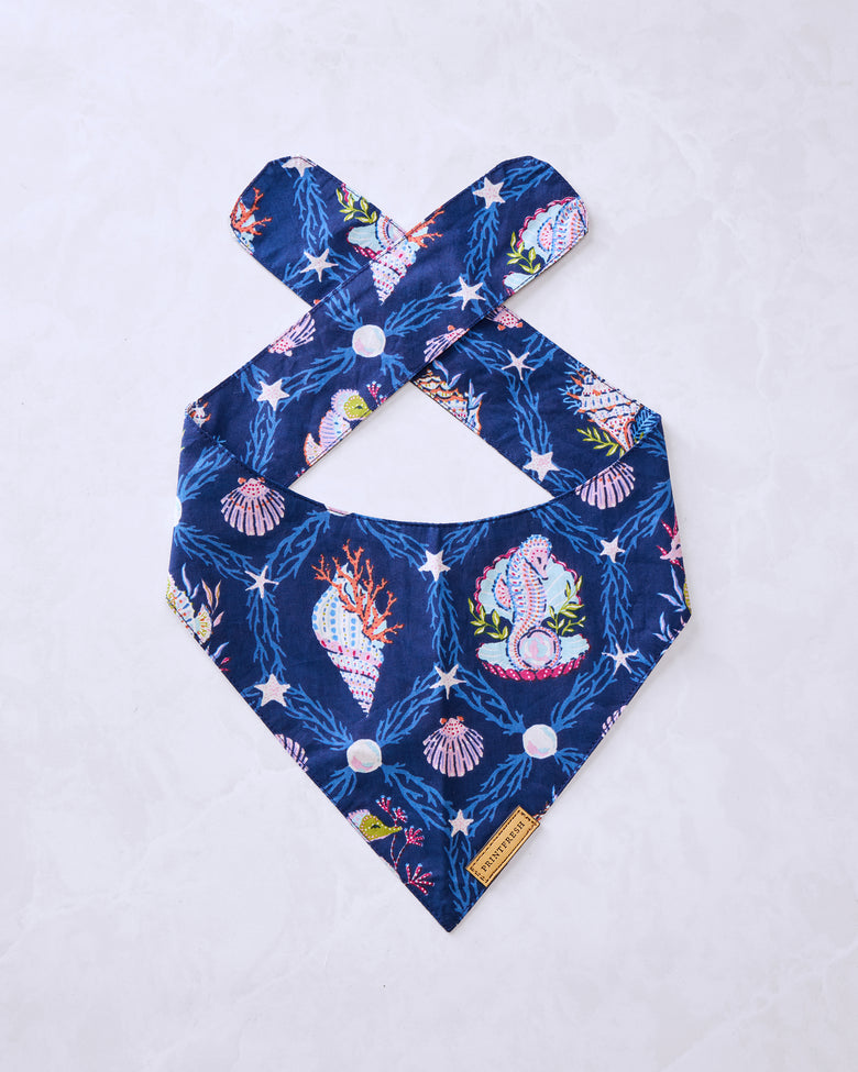 Underwater Enchantment - Pet Bandana - Navy - Printfresh