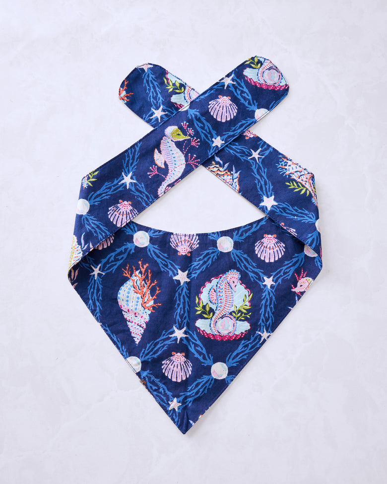 Underwater Enchantment - Pet Bandana - Navy - Printfresh