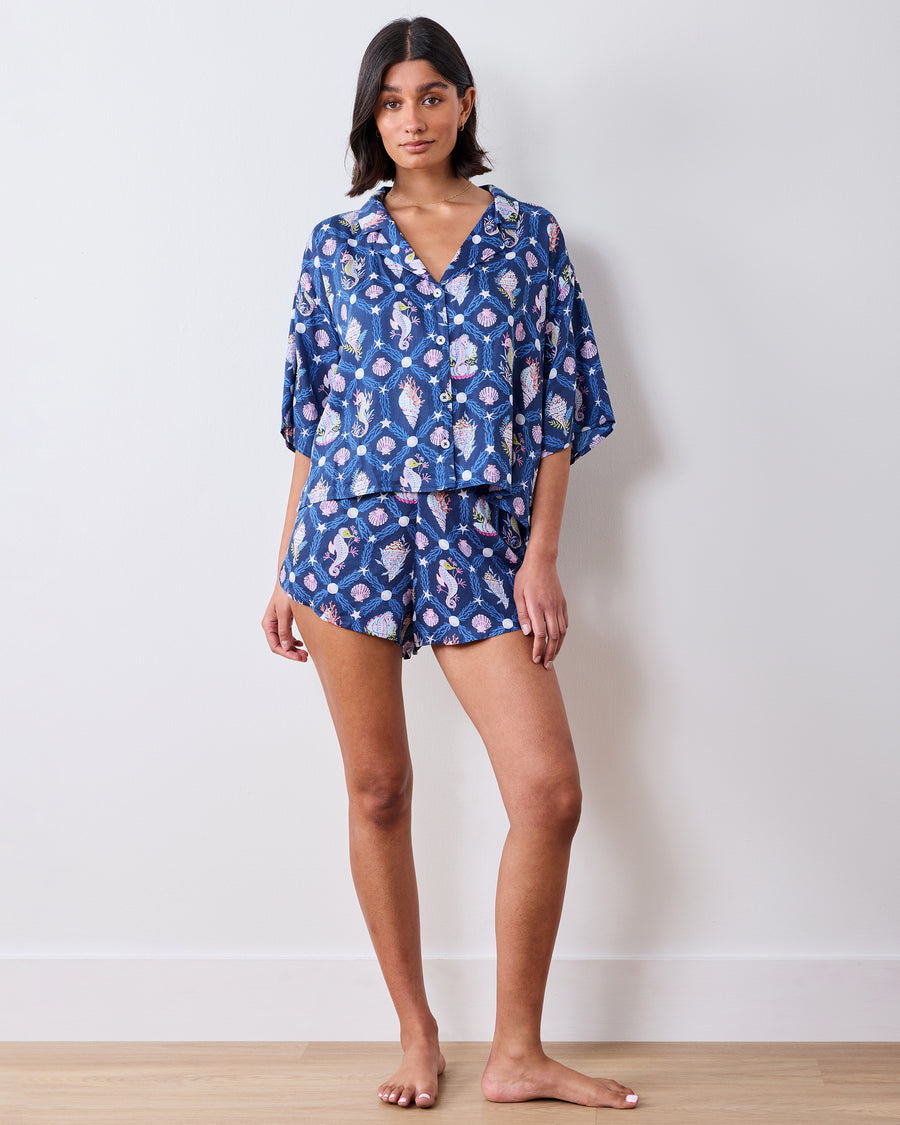 Underwater Enchantment - Eco Satin Sweet Dreams Set - Navy - Printfresh