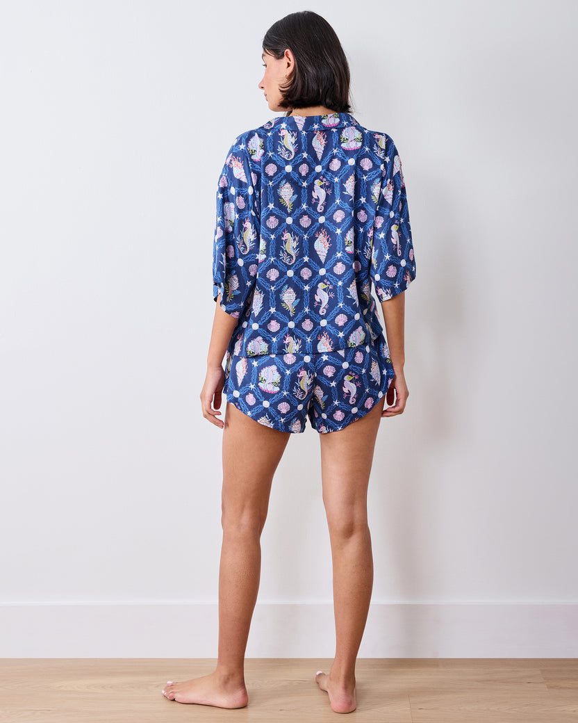 Underwater Enchantment - Eco Satin Sweet Dreams Set - Navy - Printfresh