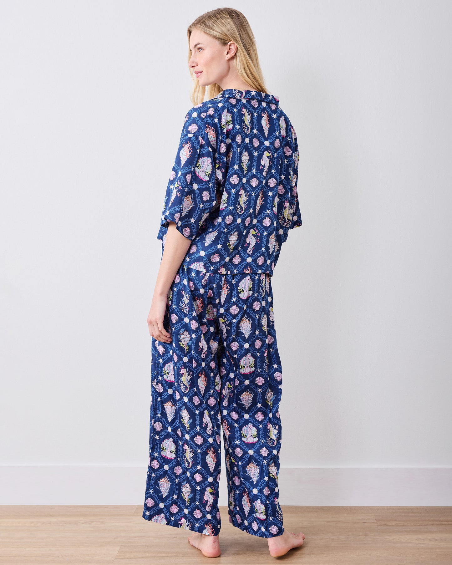 Underwater Enchantment - Eco Satin Wildest Dreams Set - Navy - Printfresh