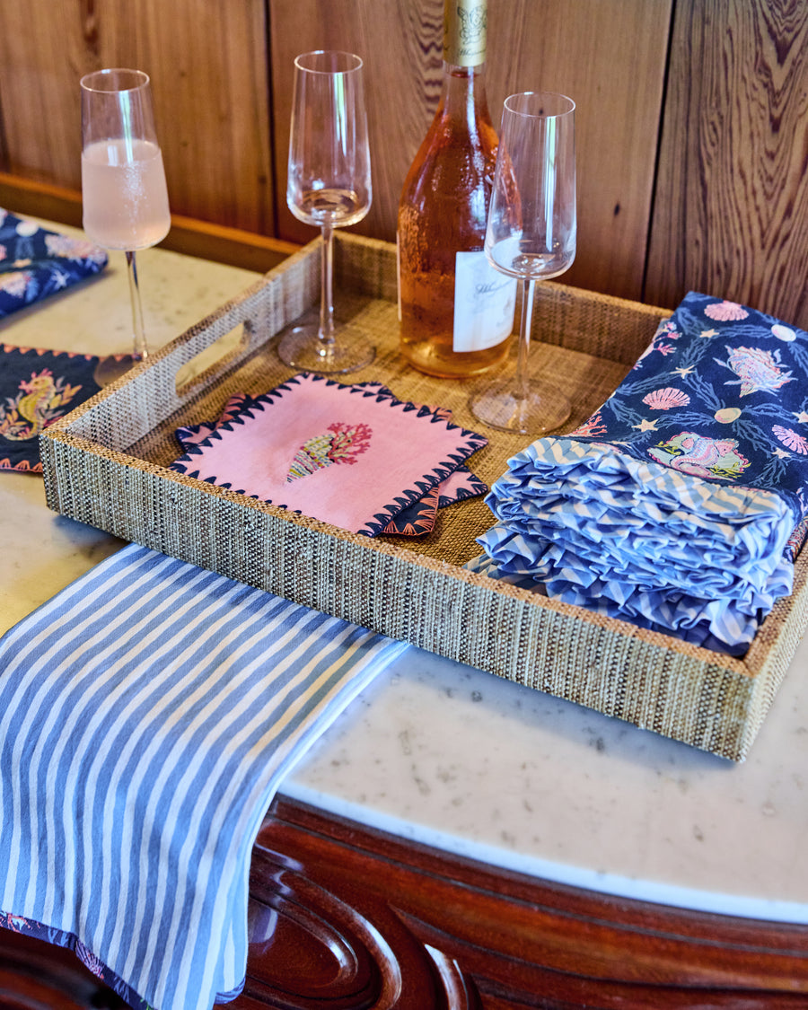Underwater Enchantment - Tea Towels Set of 2 - Navy - Printfresh